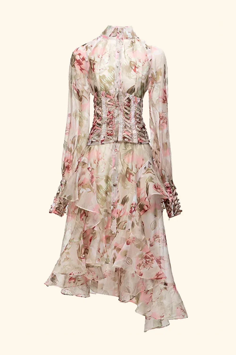 begonia party dress The Ruby Dress in Begonia Pink Lace 10 / Begonia Pink Lace