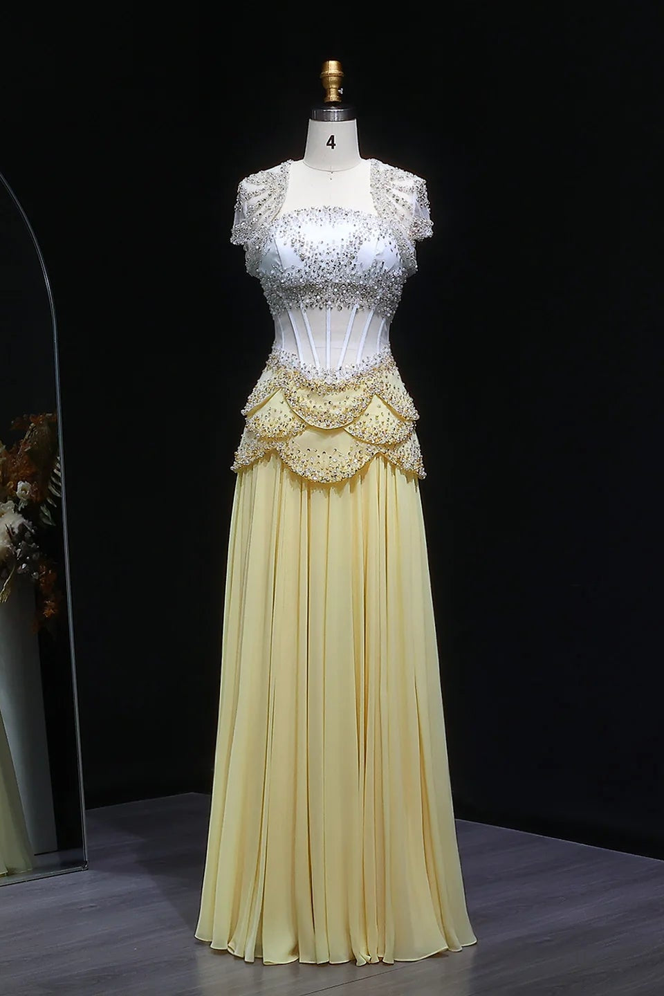 Buy Moonkissed Dress & Dazzle with Celestial Glamour Yellow Long Sleeves / 10