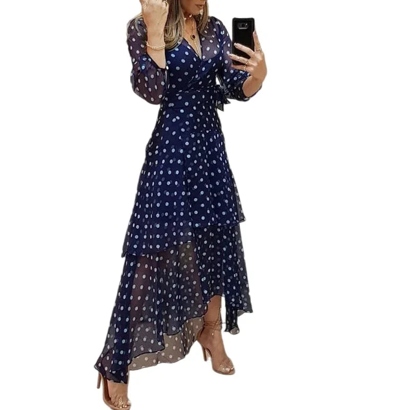 Celestique Polka Wrap Dress