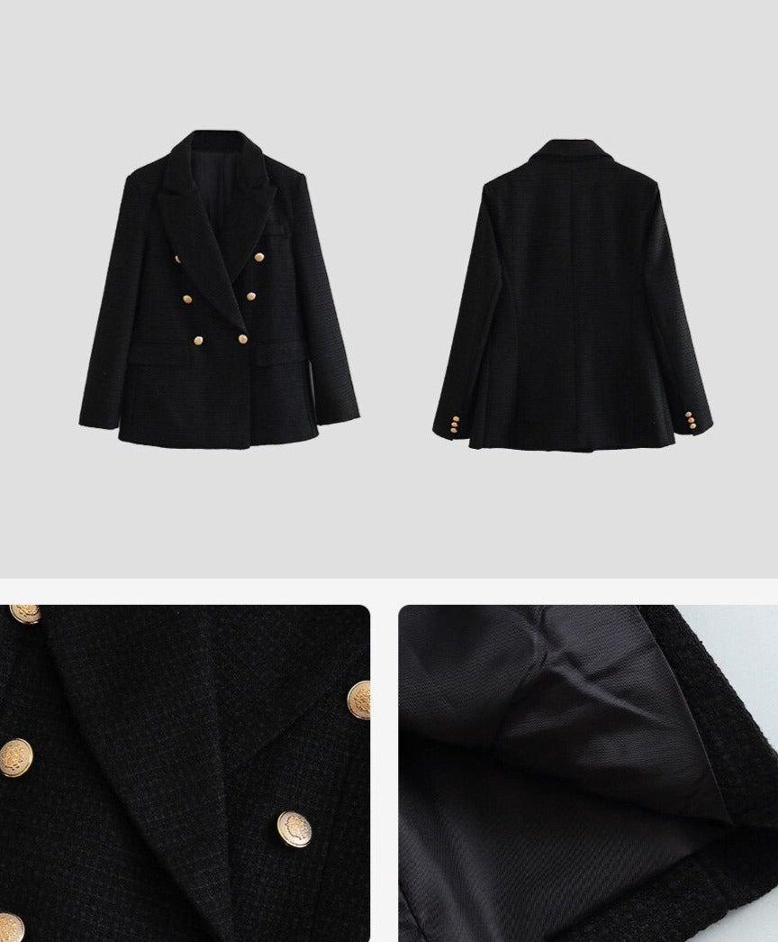 Vintage Houndstooth Blazer