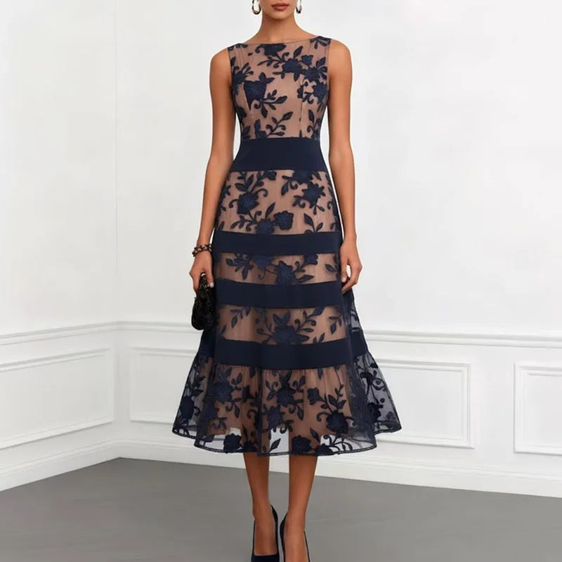 Lunaria Embroidered Maxi Dress