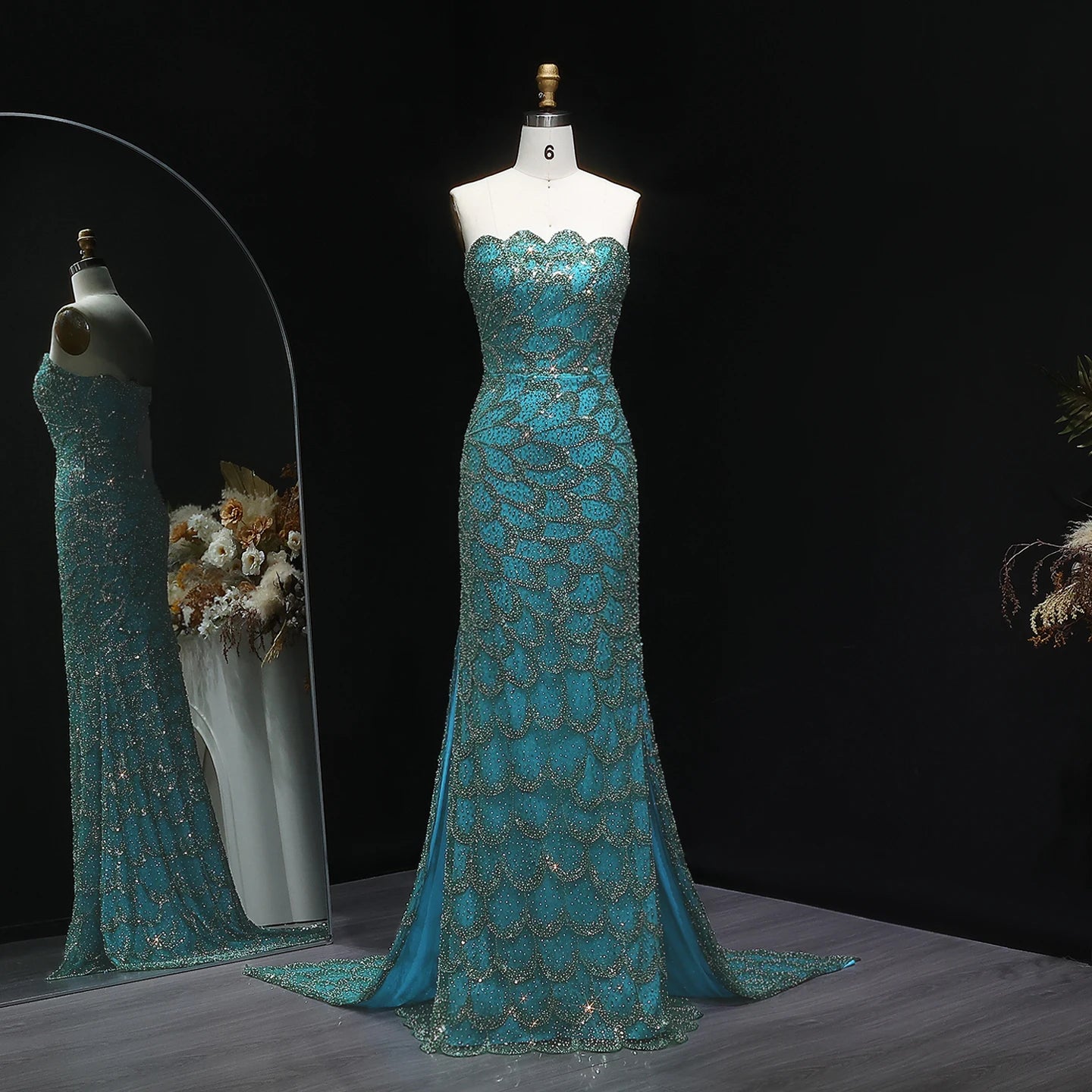 Annina Strapless Evening Gown