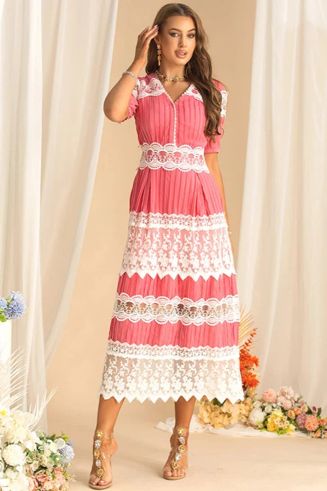 fitted lace wedding dress Emery Dress Multi / XL