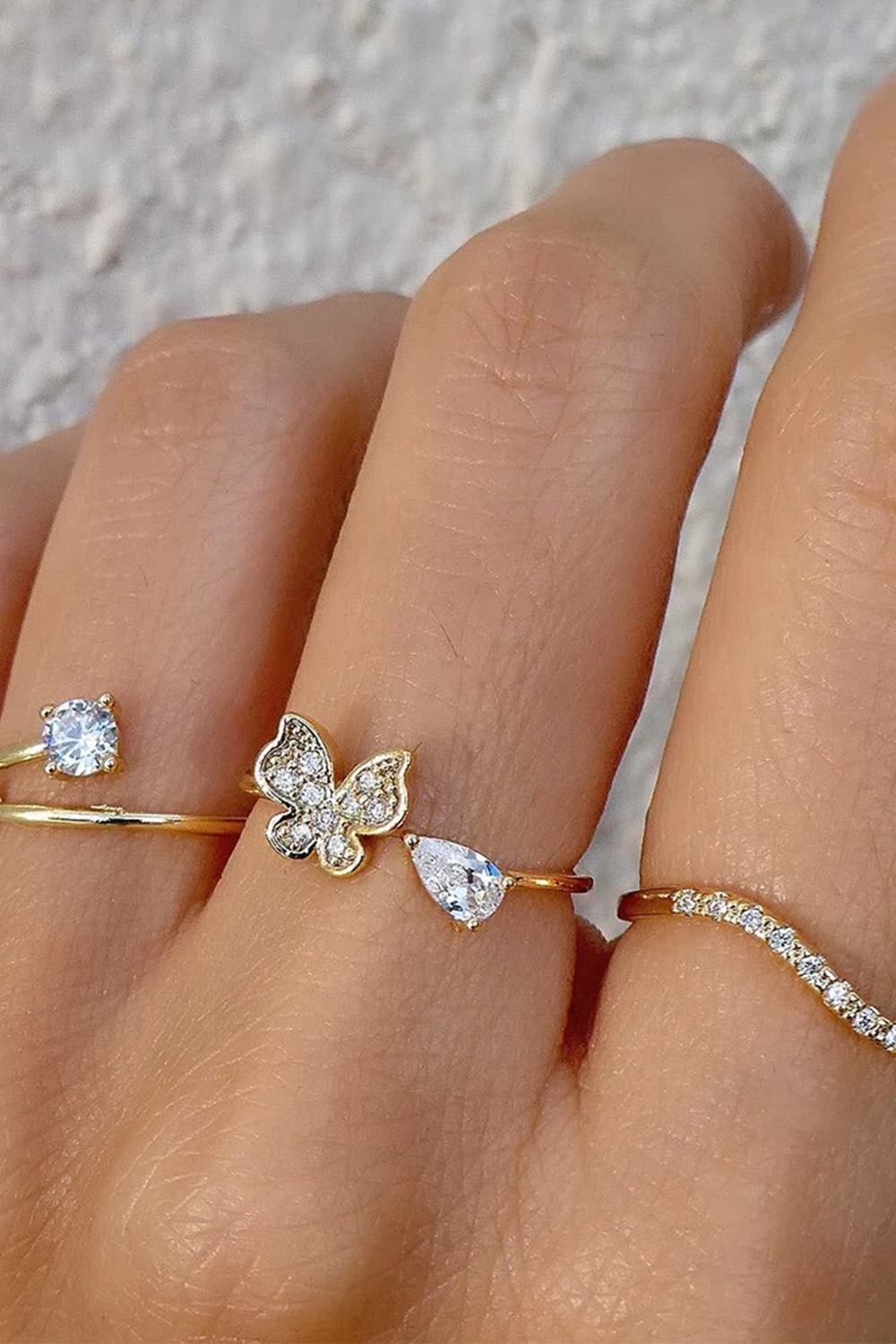 مجموعة خواتم كريستال بلوسومز