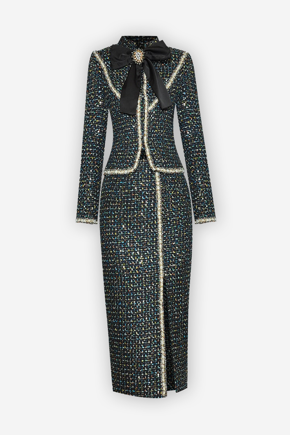 Edith Winter Tweed Set for Women Online L Edith Winter Tweed Set for Women Online L