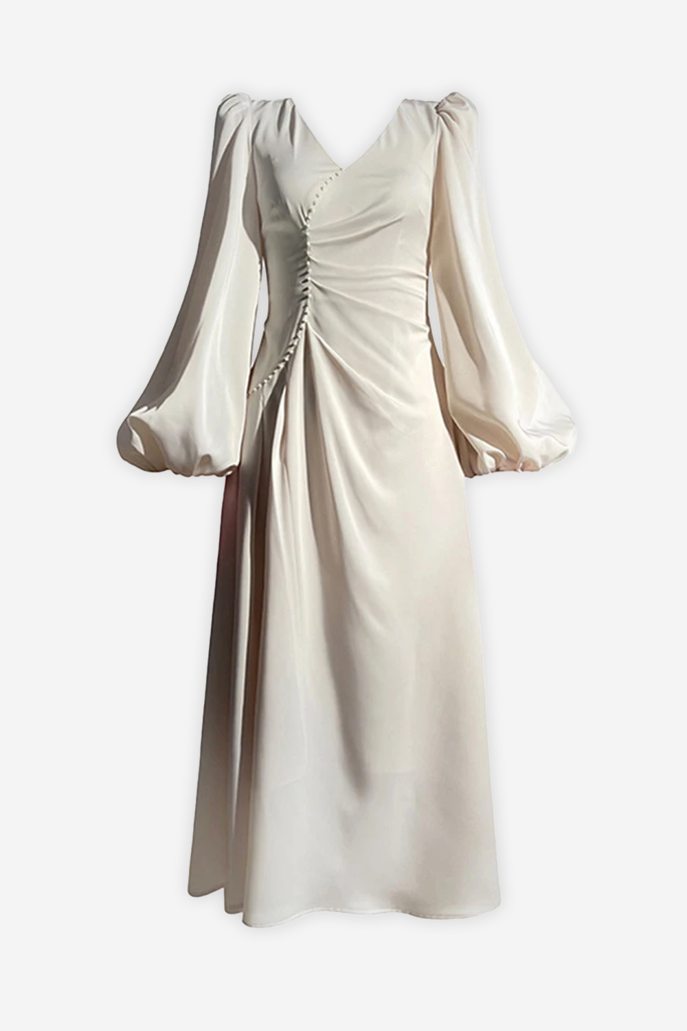 Fleur Dress Made From High-Quality White Fabric White Dress / M Fleur Dress Made From High-Quality White Fabric White Dress / M