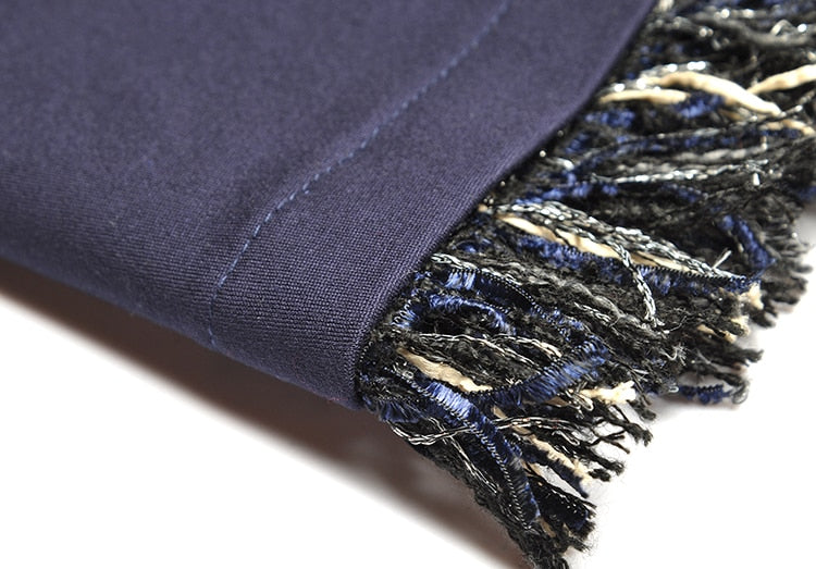 معطف سترة واقية من شرابة