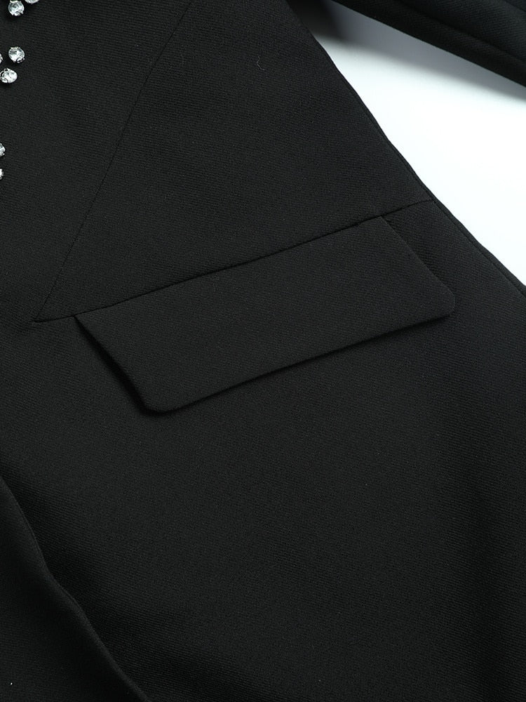 حجر الراين شيك السترة