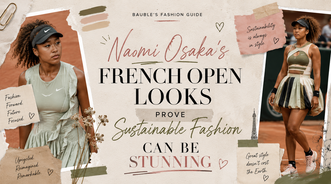 Naomi Osaka's French Open Looks Prove Sustainable Fashion Can Be Stunning