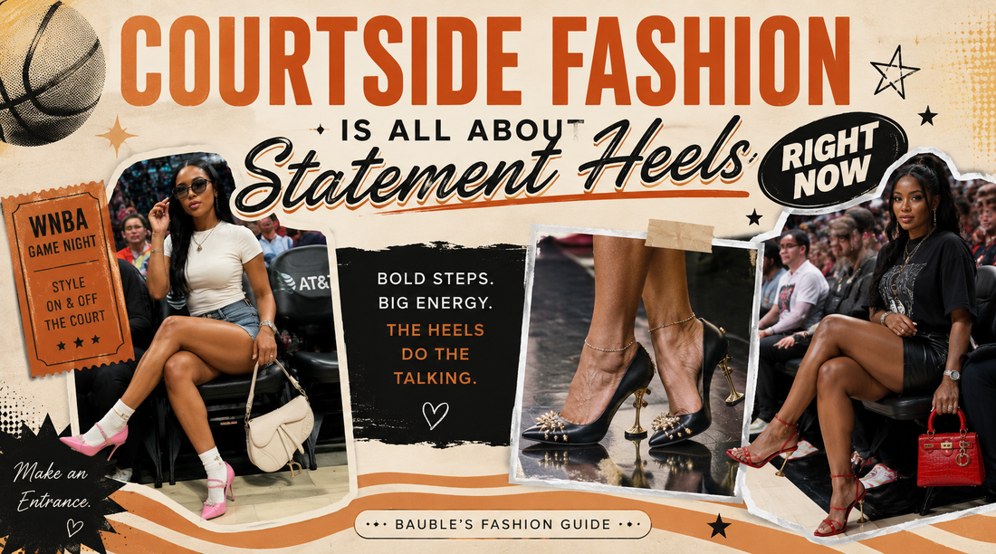 Courtside Fashion Is All About Statement Heels Right Now