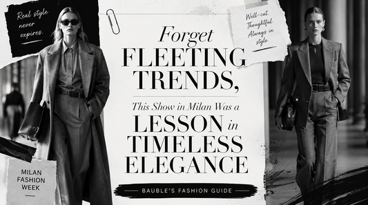 Forget Fleeting Trends, This Show in Milan Was a Lesson in Timeless Elegance