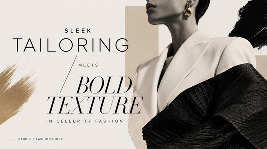 Sleek Tailoring Meets Bold Texture in Celebrity Fashion