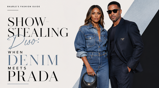 Show-Stealing Duo: When Denim Meets Prada