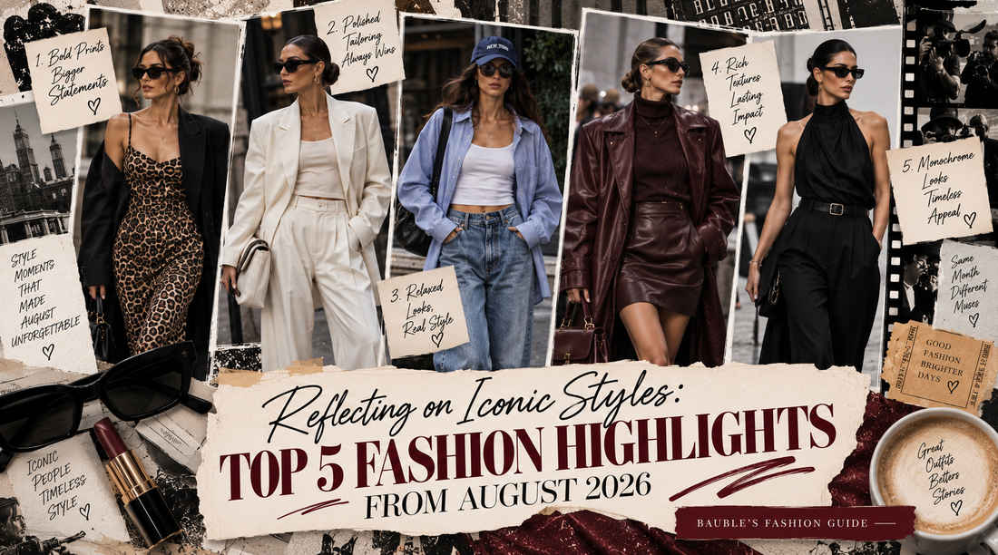 Reflecting on Iconic Styles: Top 5 Fashion Highlights from August 2026