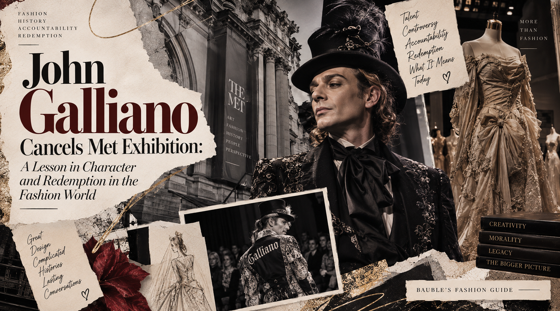John Galliano Cancels Met Exhibition: A Lesson in Character and Redemption in the Fashion World