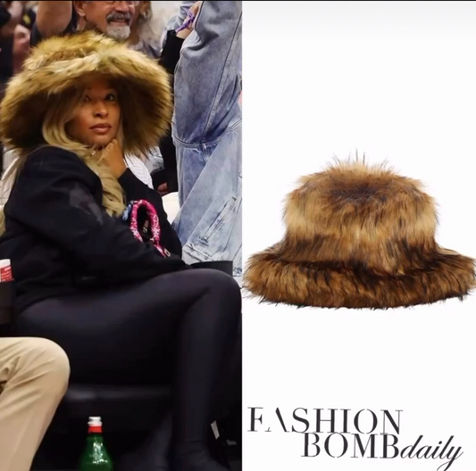 The Hot Fashion Trend: Savannah James' Fuzzy Hat