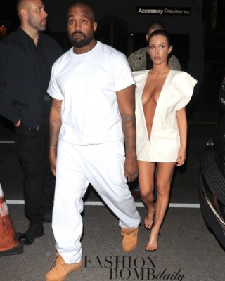 Kanye West and Bianca Censori's Cool All-White Outfits