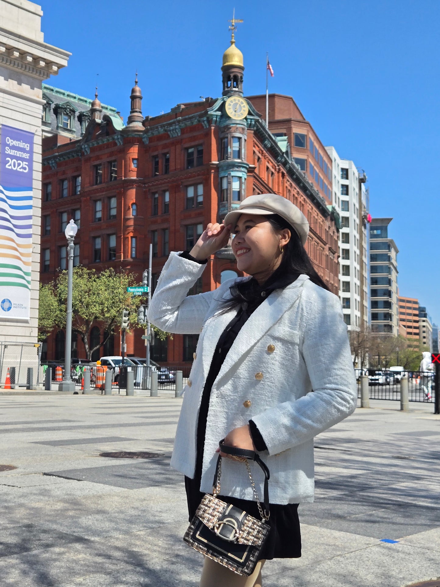 Vintage Houndstooth Blazer