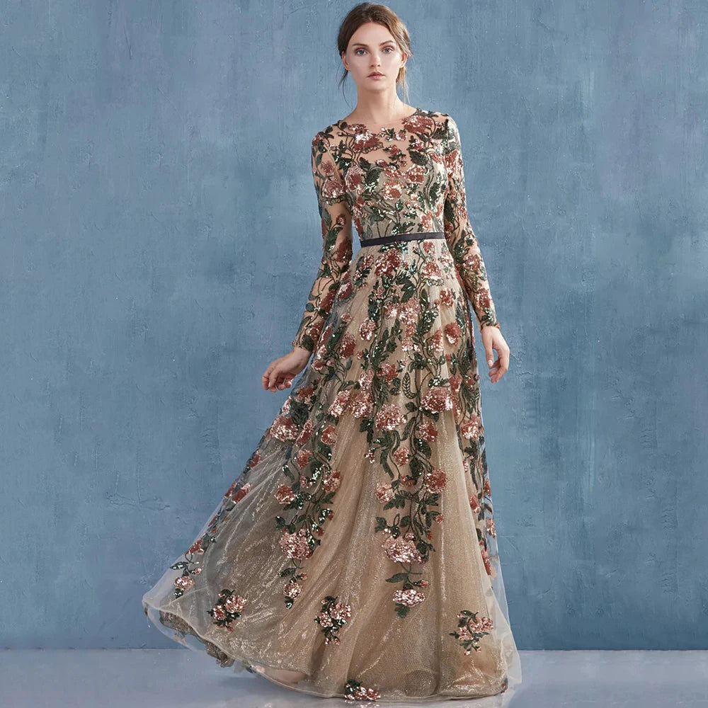 Orella Floral Applique Dress Photo Color / 10 Orella Floral Applique Dress Photo Color / 10