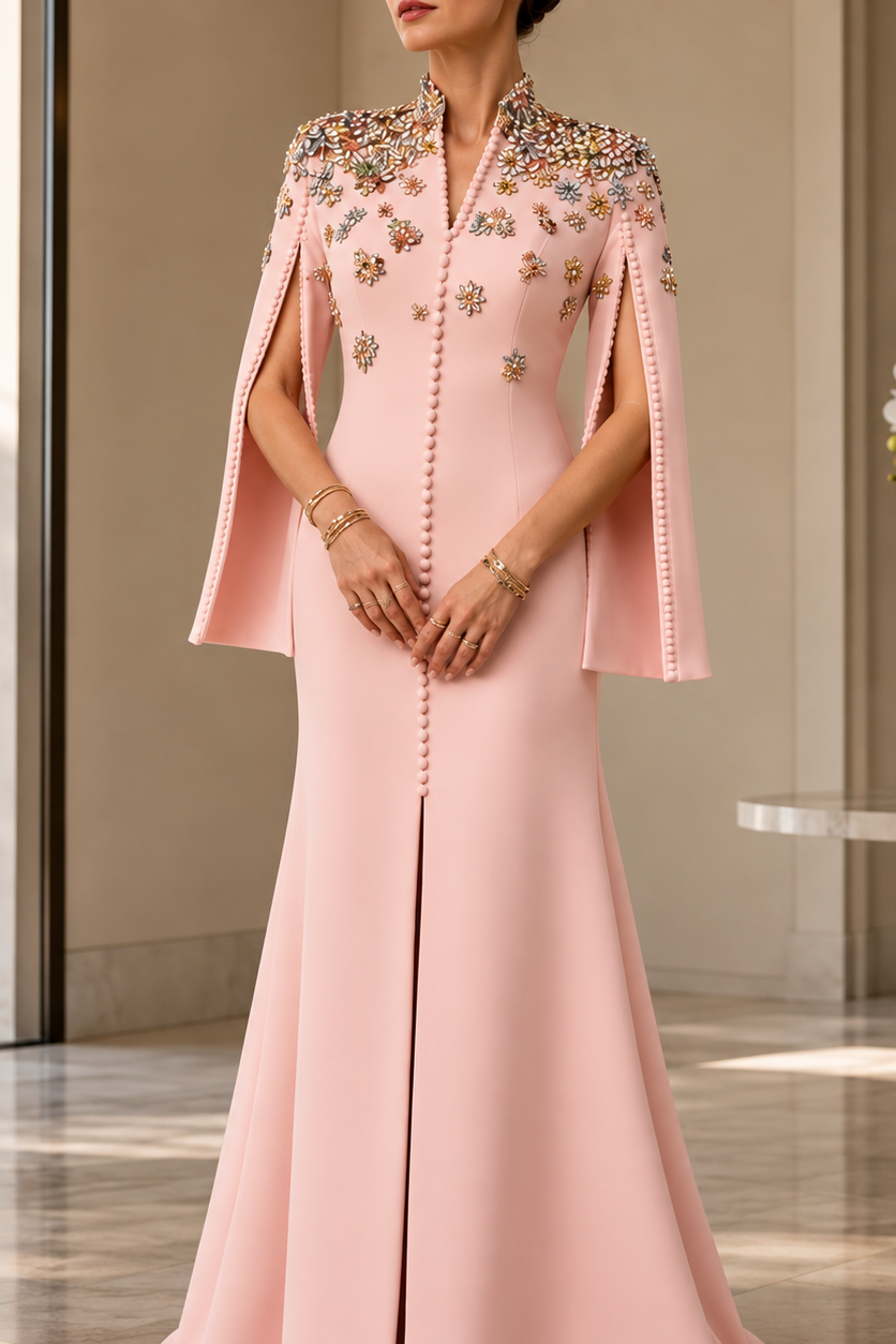 Shirin Crystal Beaded Gown