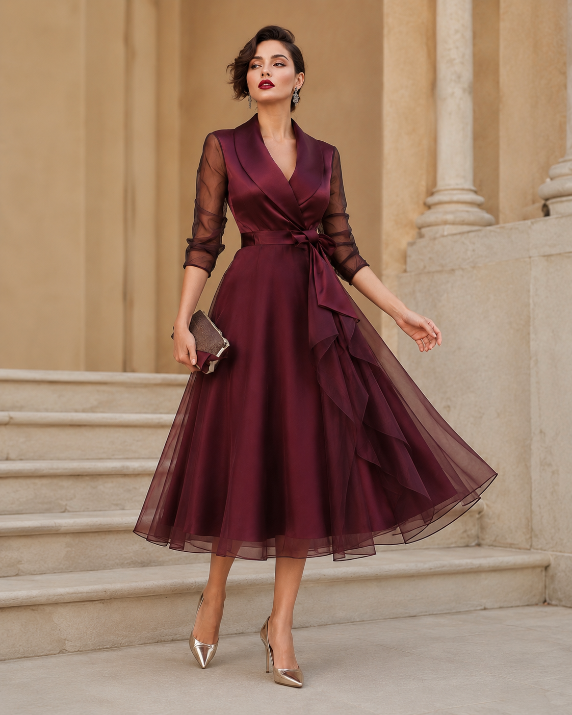 Coralie Ruffle Maxi Dress