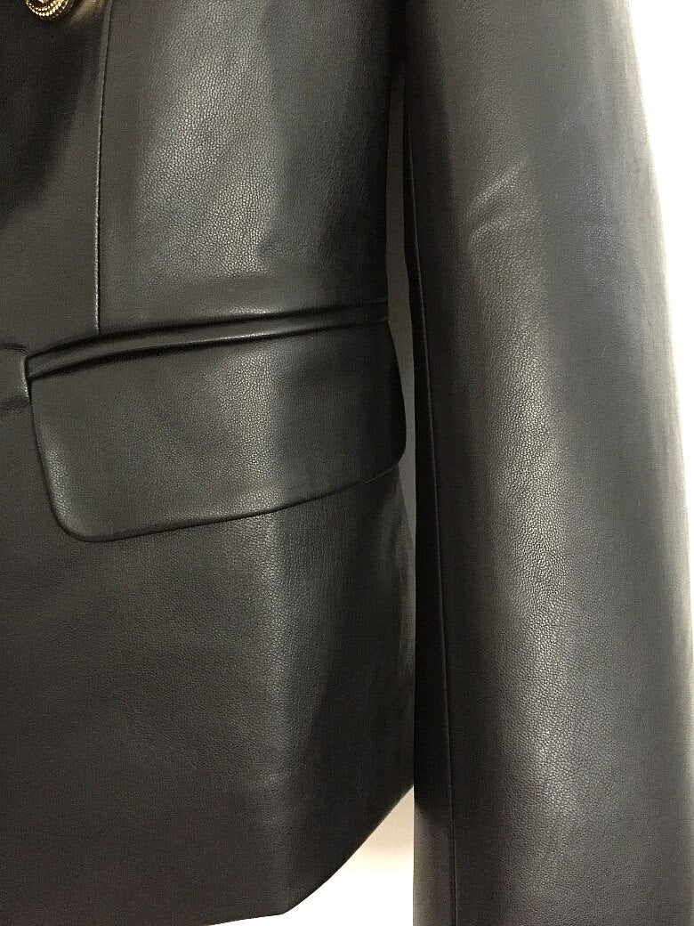 Orion Leather Blazer