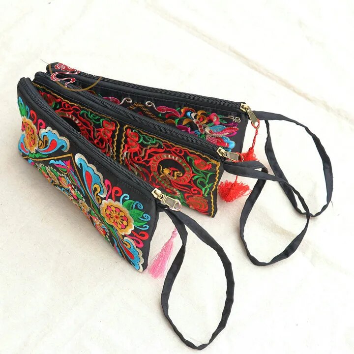 Embroidered Tapestry Clutch