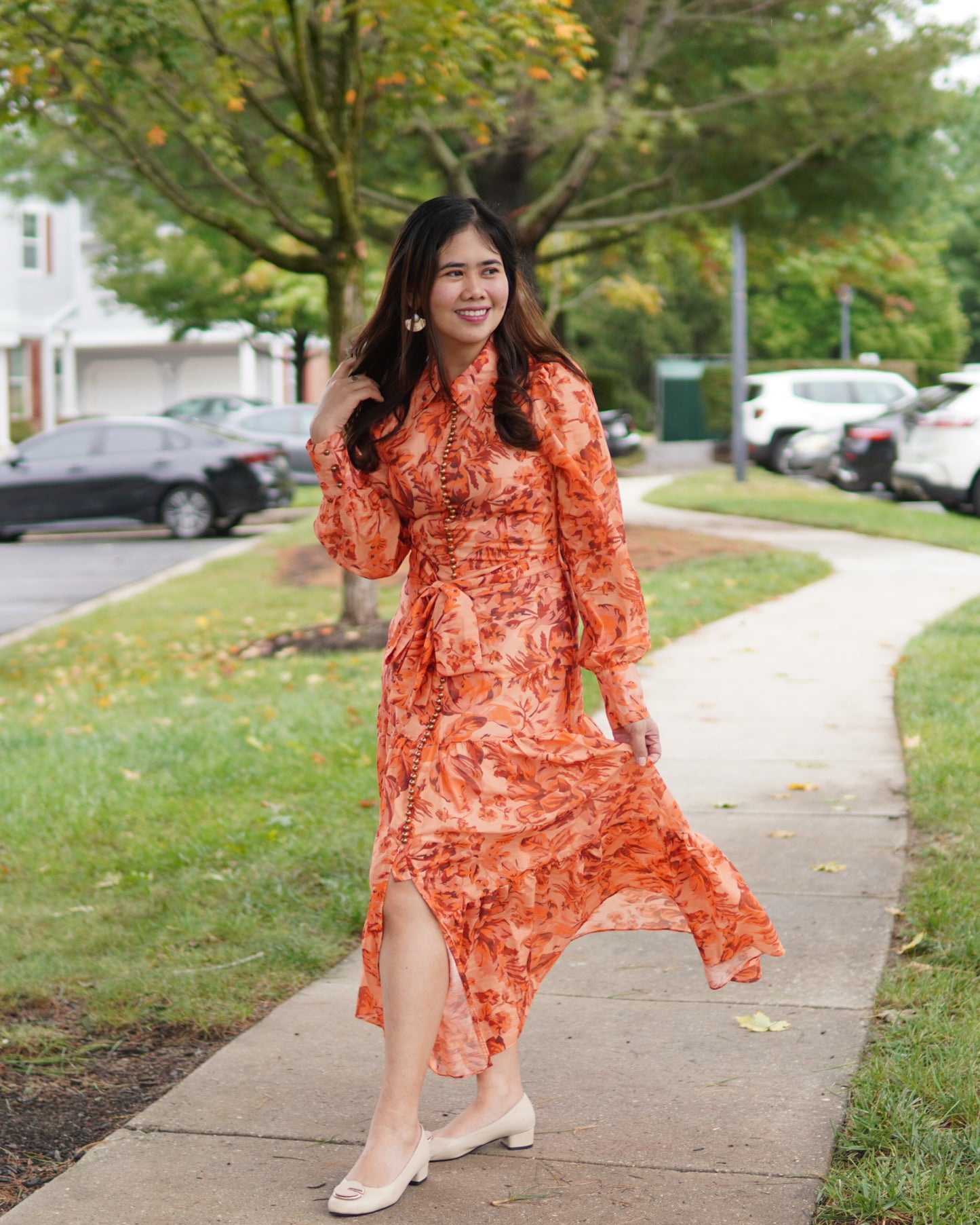 daniela orange dress Daniela Dress