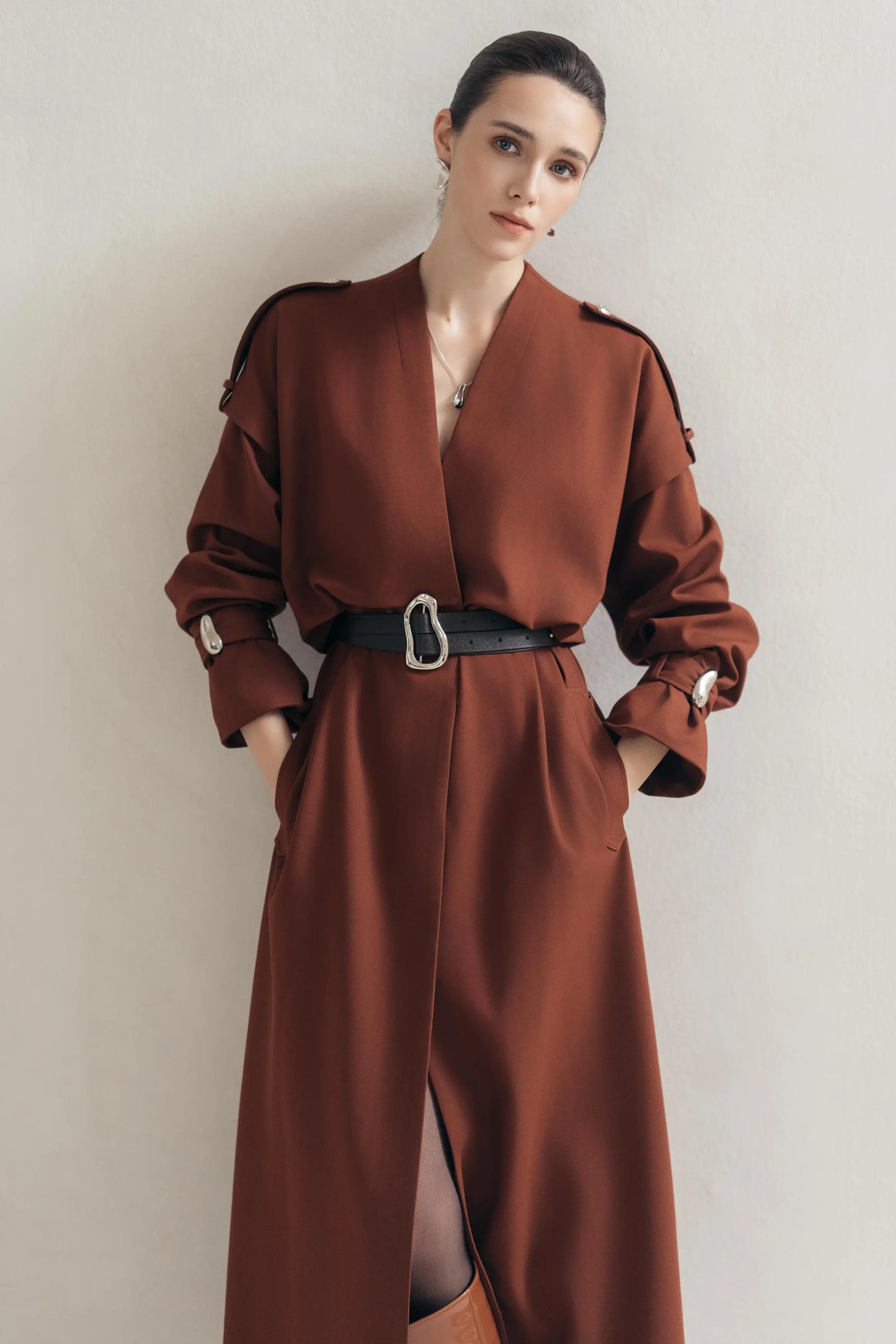 Orange Charm Trench