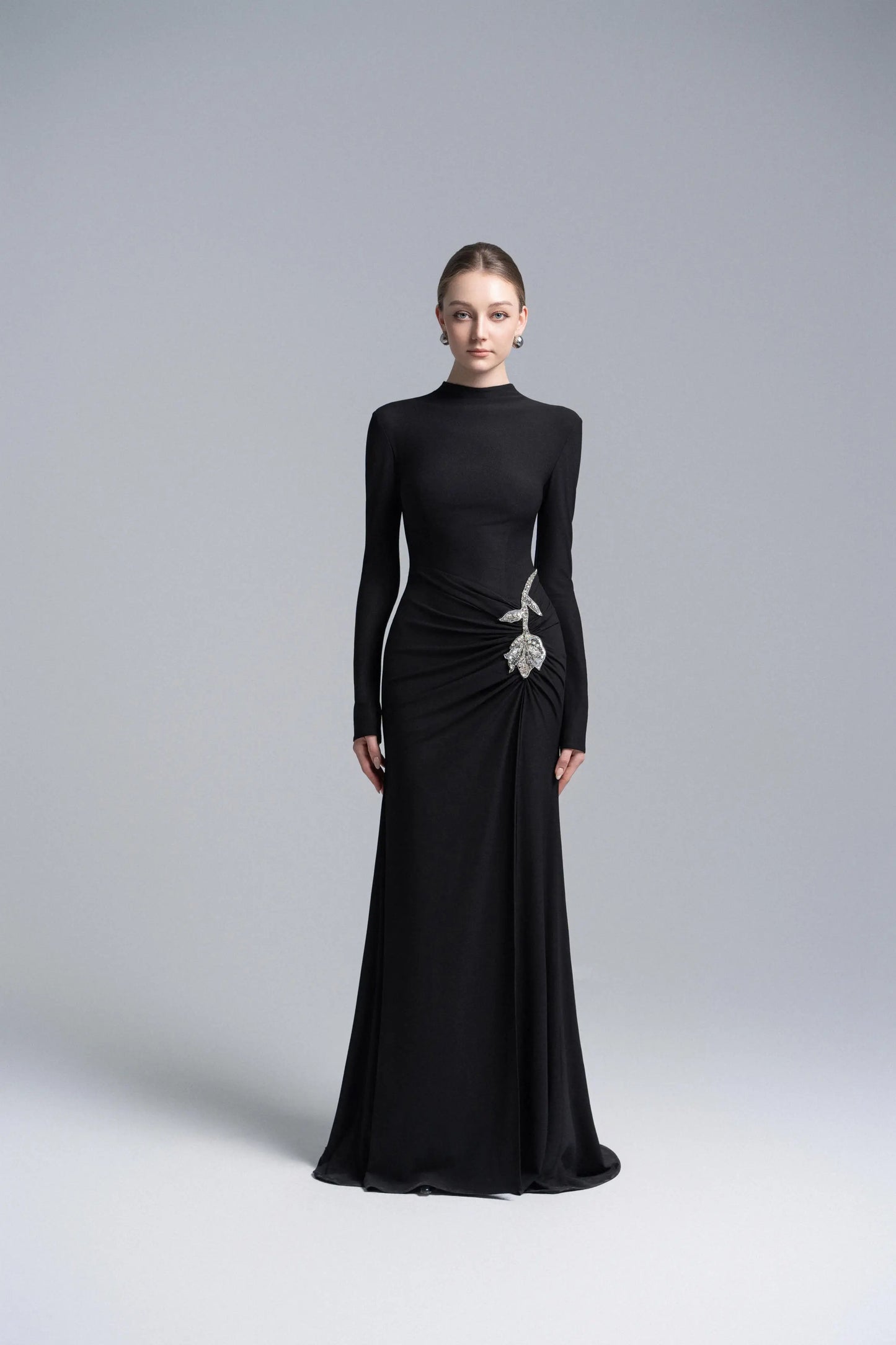 Elysian Bodice Mermaid Dress in Black