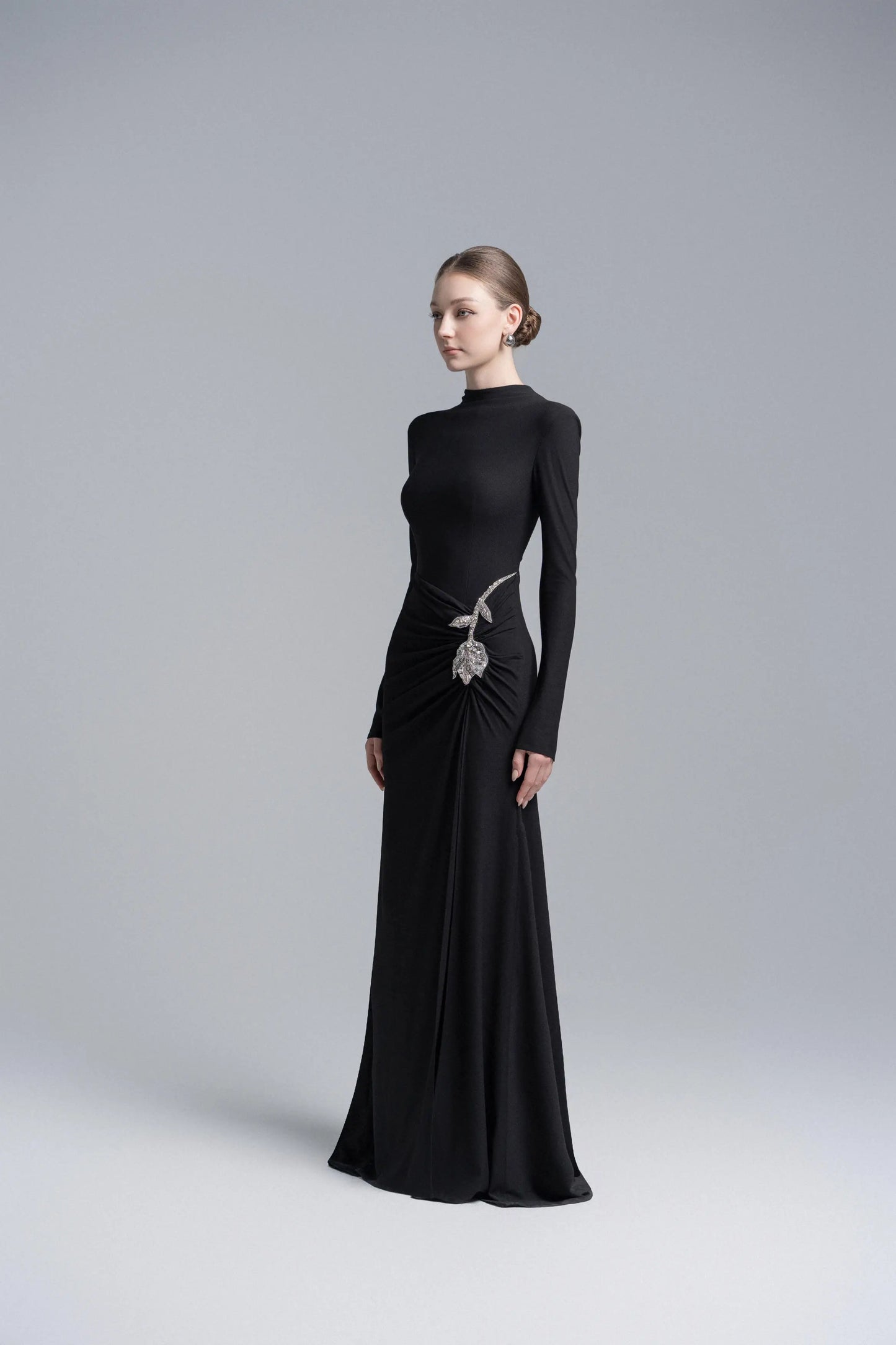 Elysian Bodice Mermaid Dress in Black