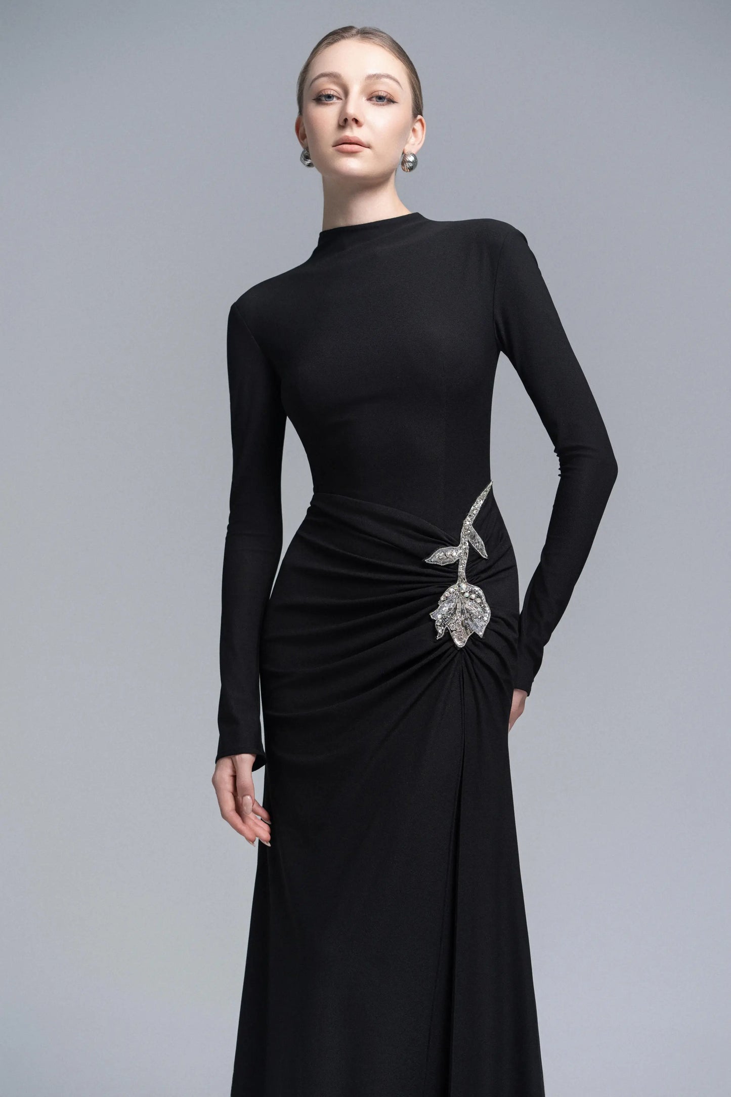 Elysian Bodice Mermaid Dress in Black