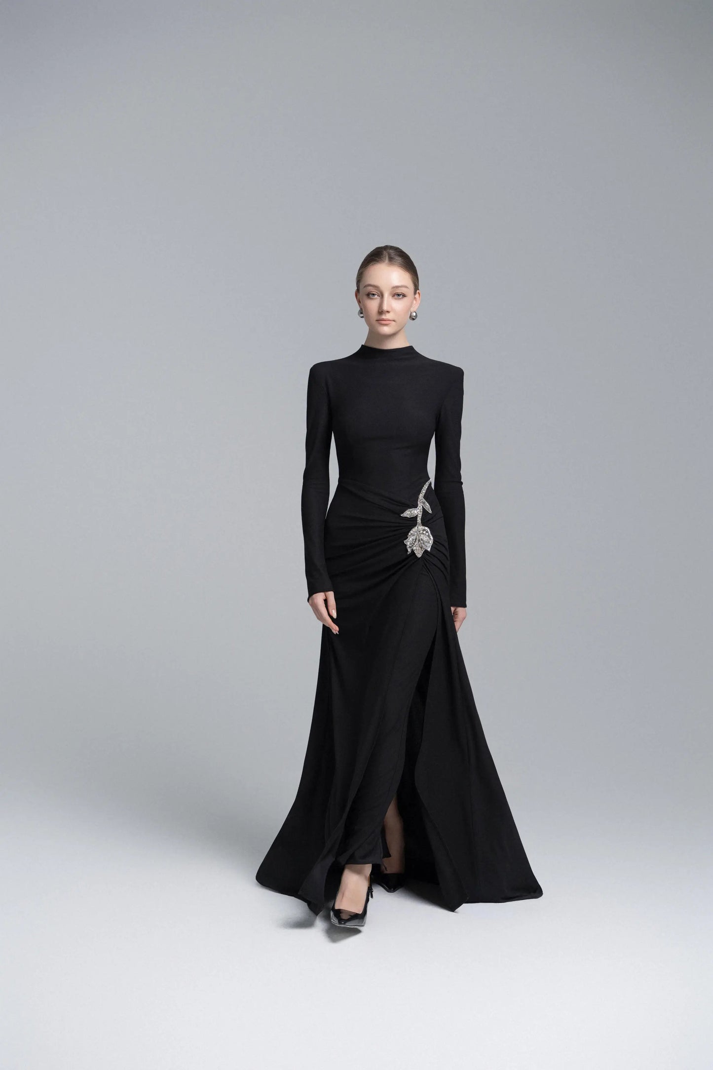 Elysian Bodice Mermaid Dress in Black