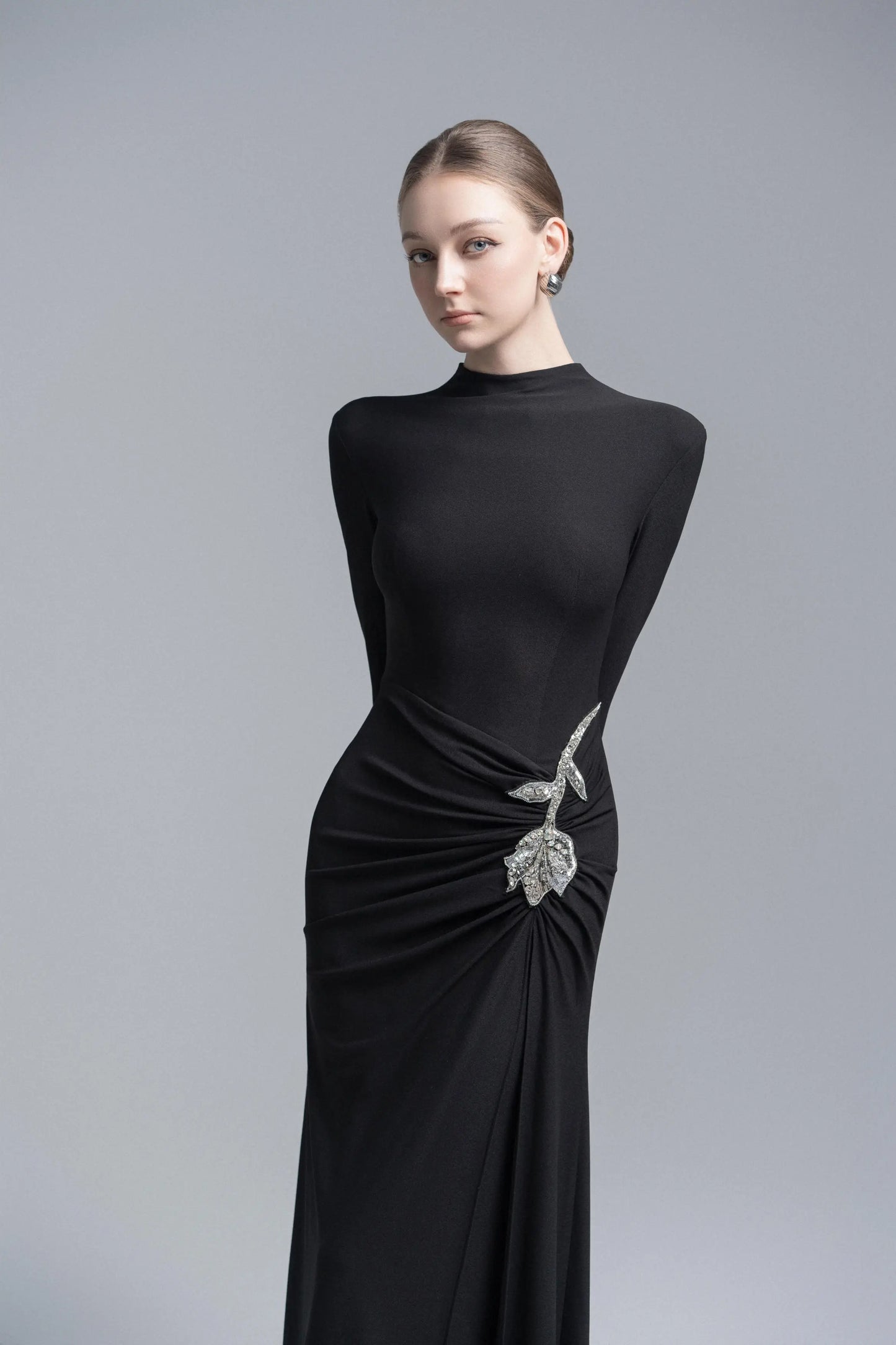 Elysian Bodice Mermaid Dress in Black