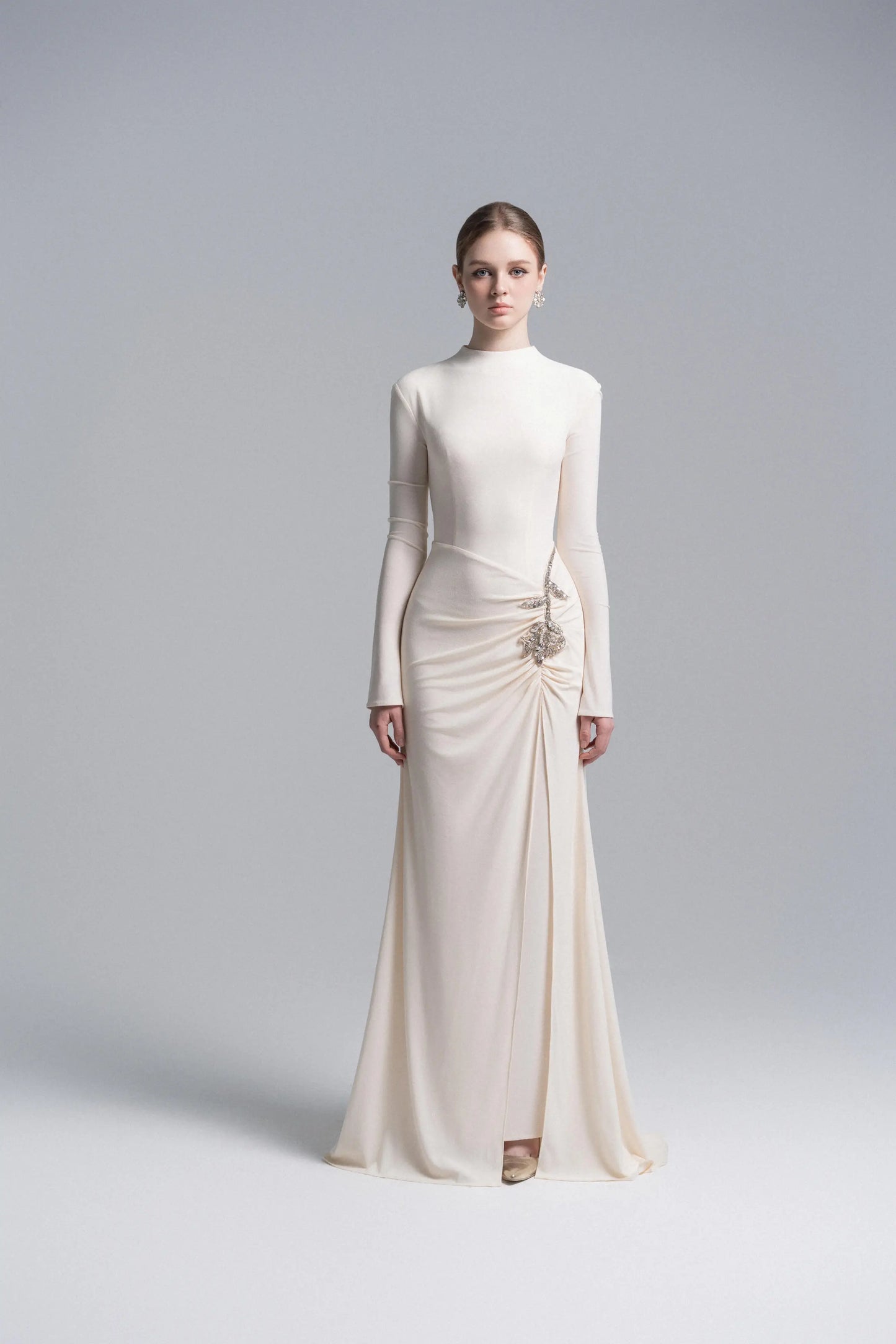 Elysian Bodice Mermaid Dress in Cream