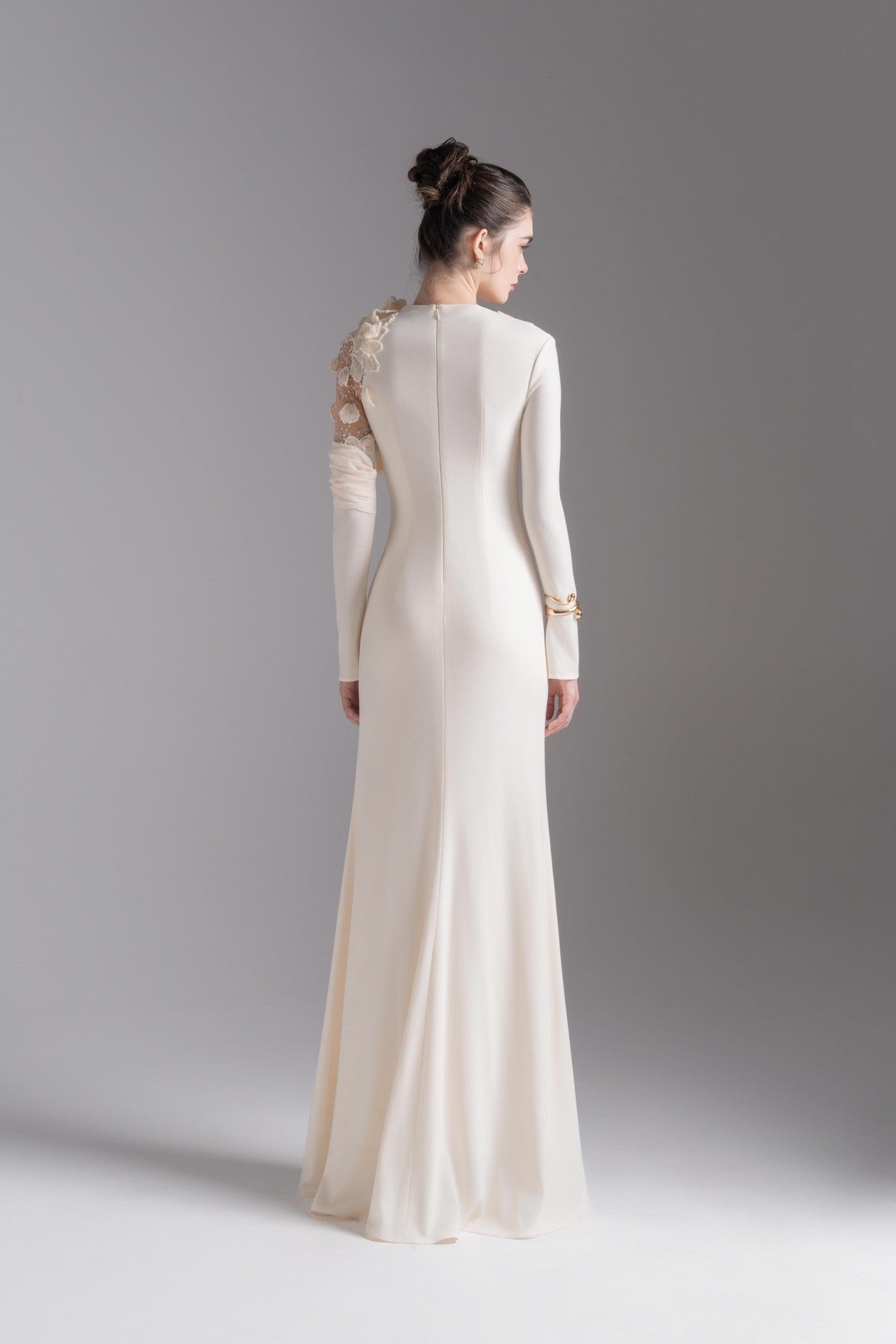 Lace Halo Midi in Cream