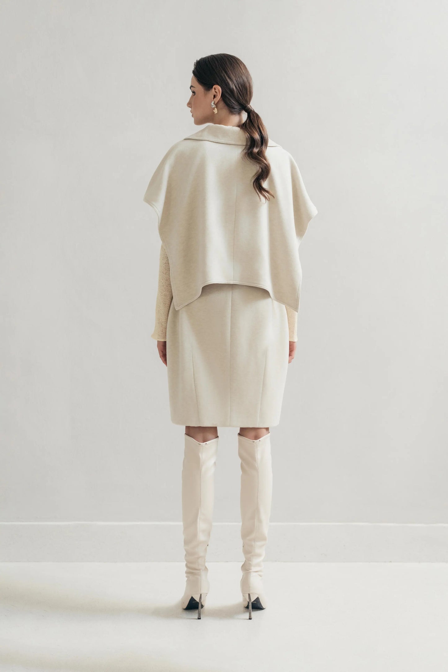 Beige Cocoon Coat