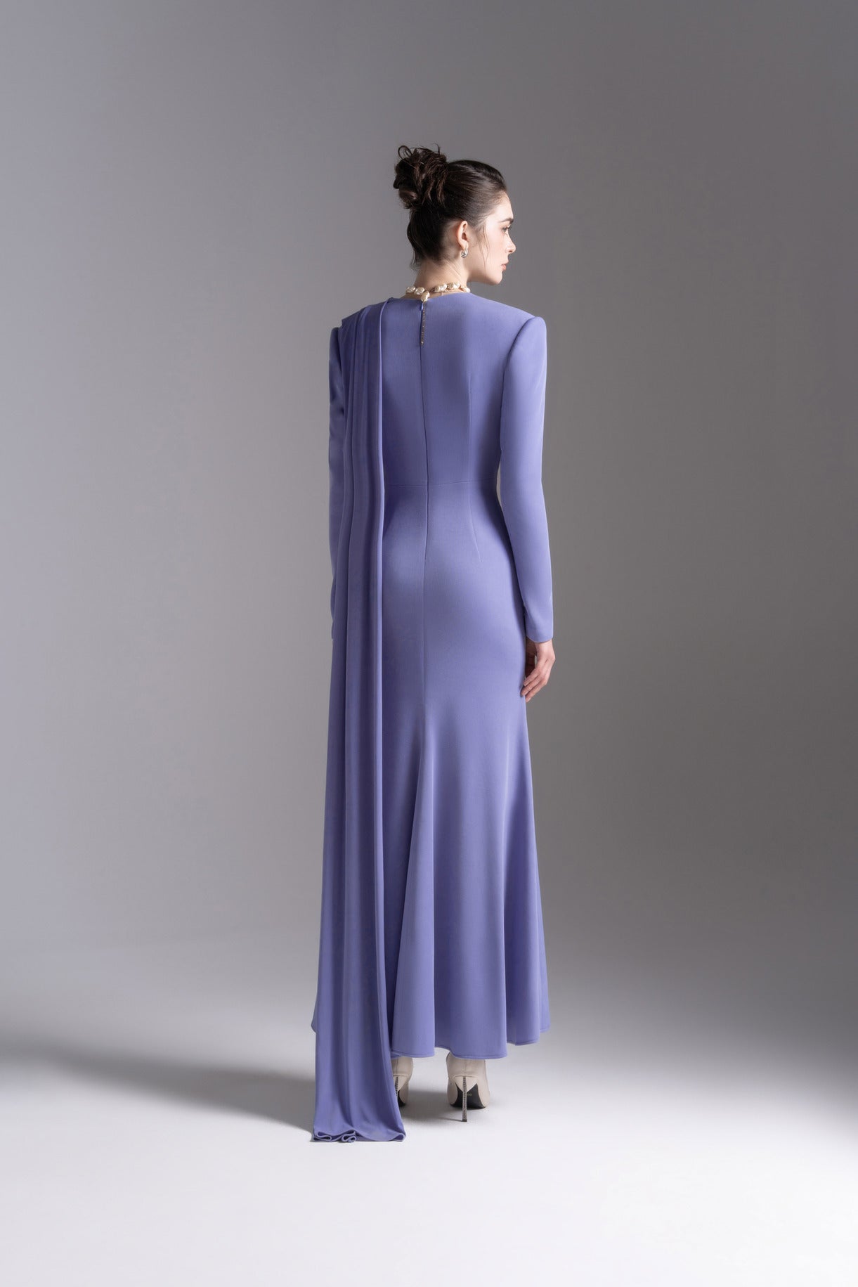 Vest Grace Gown in Dark Sky Blue