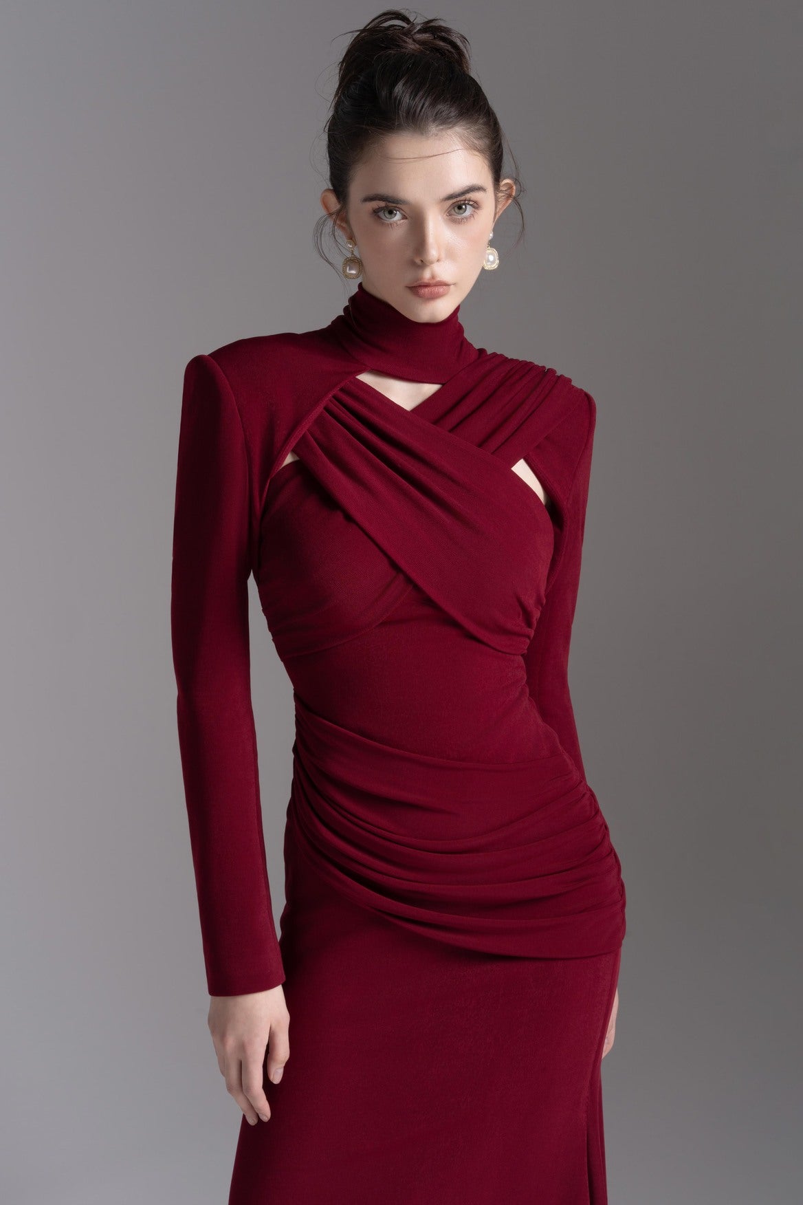 Vesta Ruche Dress