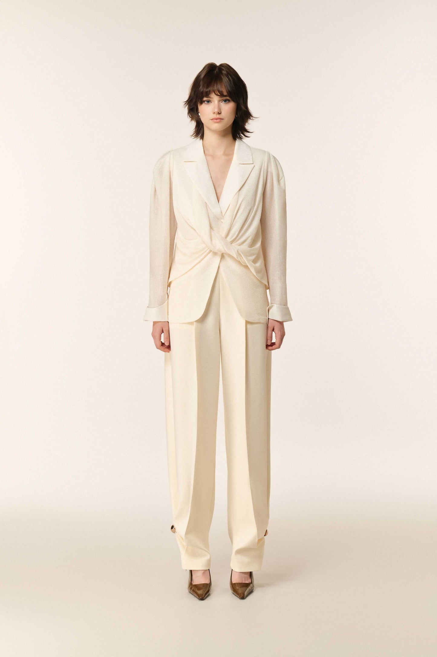 Jacquard Double Knit Crepe