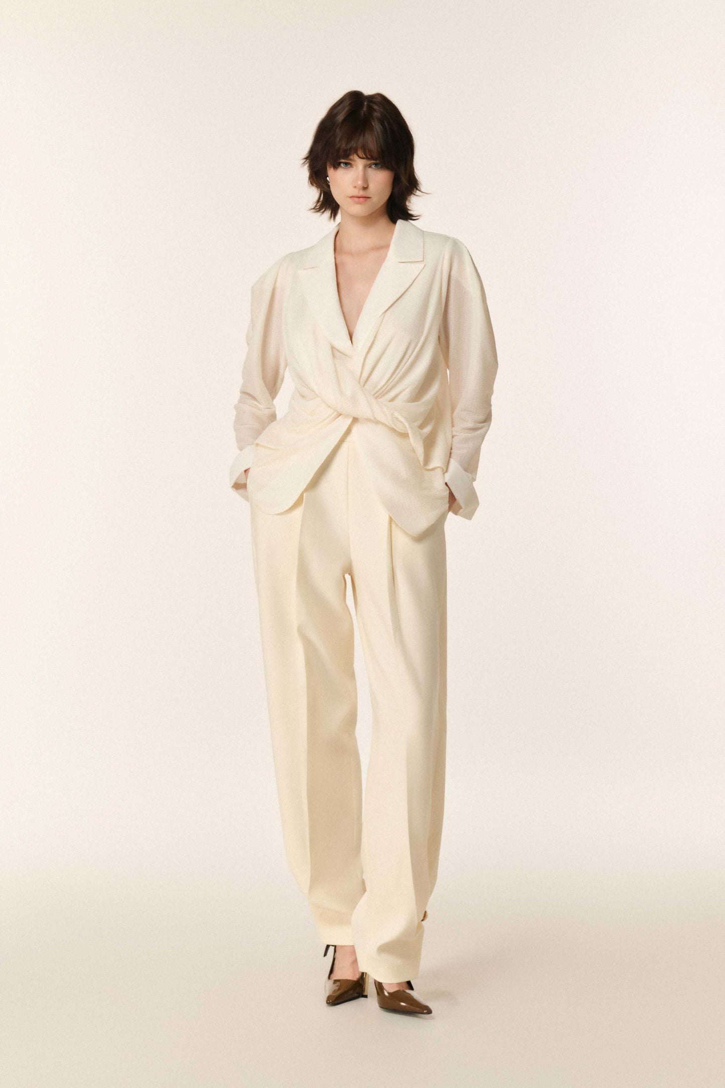 Jacquard Double Knit Crepe