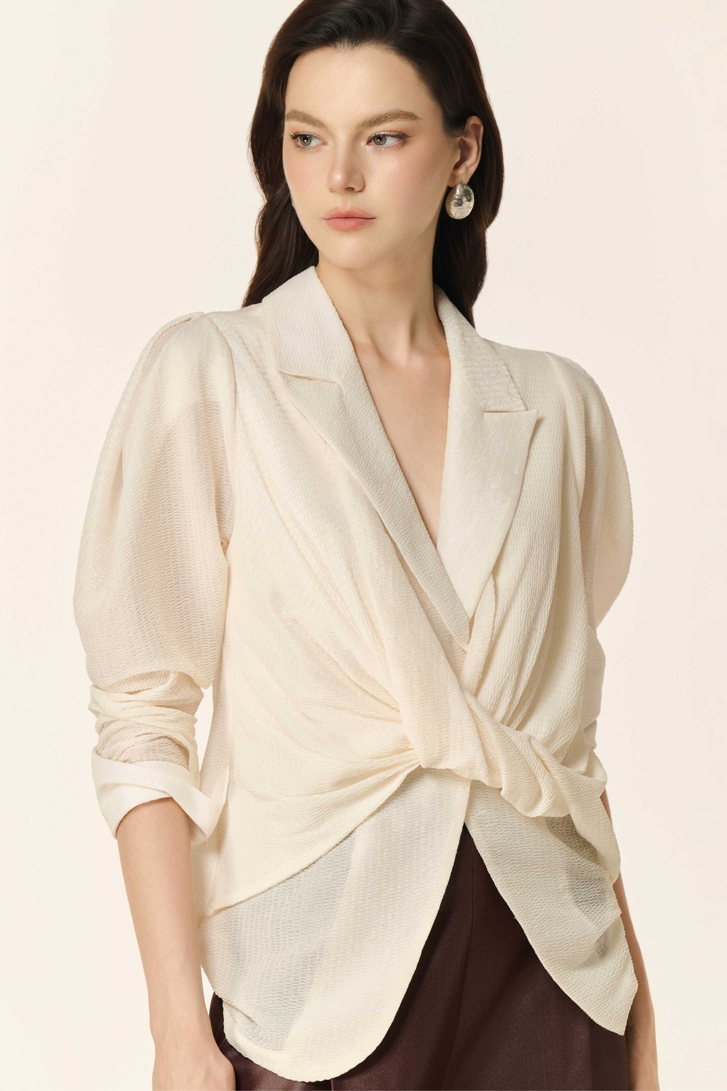 Nimbus Peplum in Cream