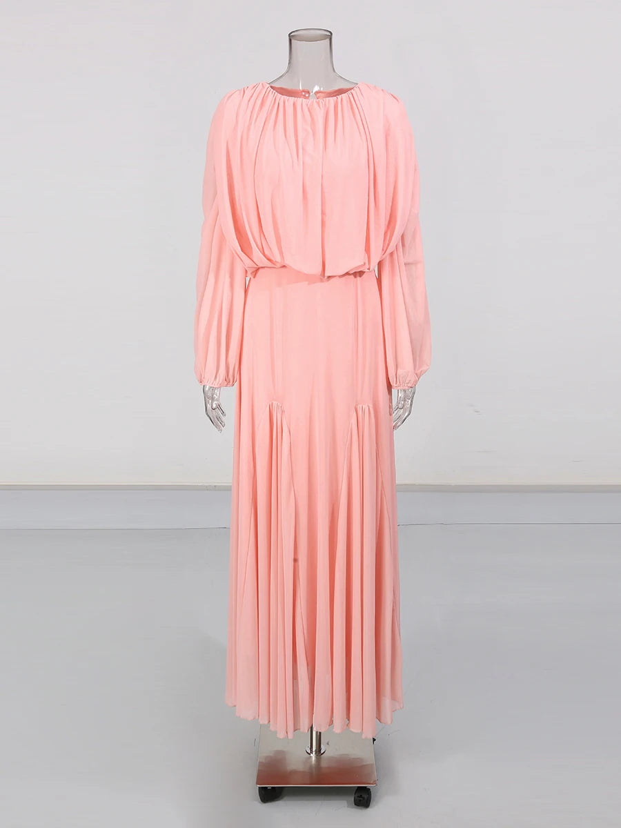 Domitia High Waist Maxi Dress