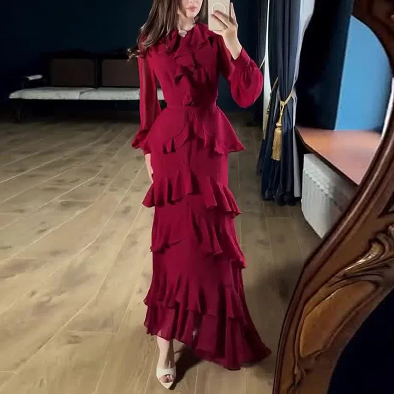Sylverine Layered Ruffle Dress