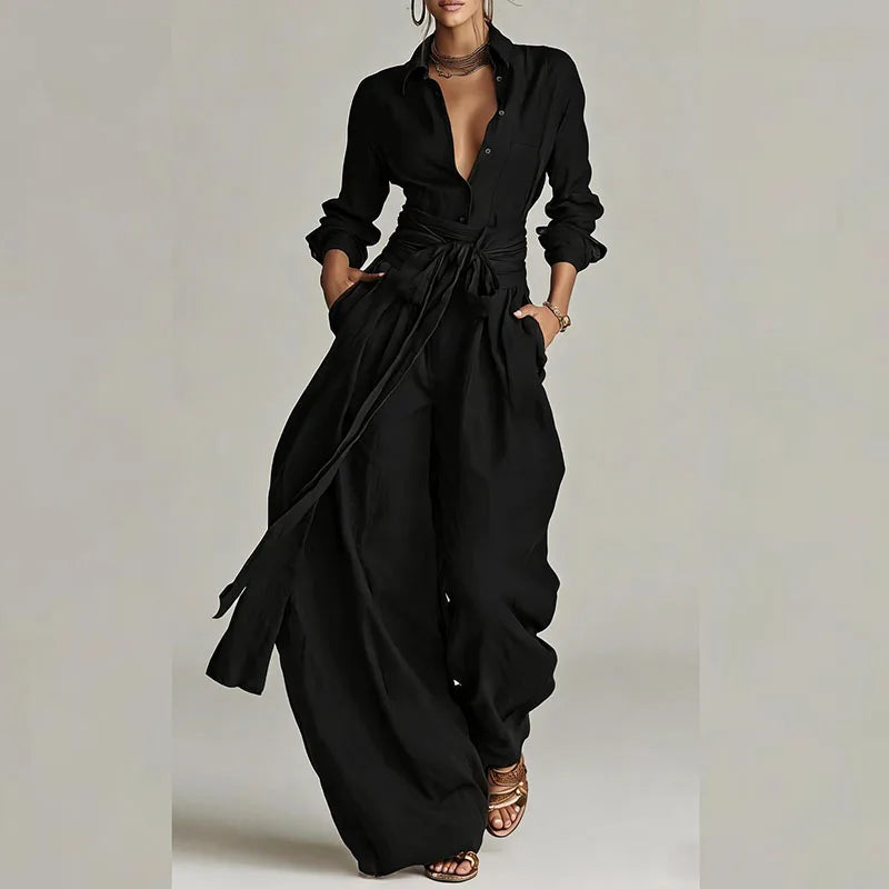 Regent Belted Pants Suit