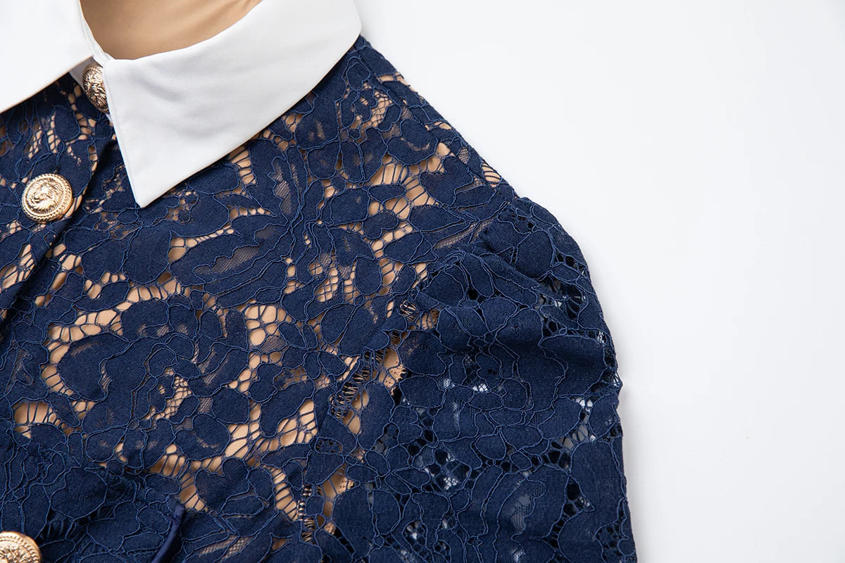 Taweret Fitted Lace Dress
