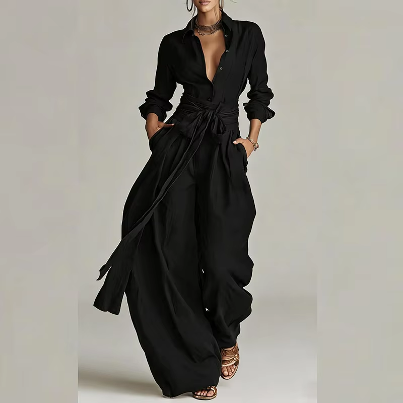 Regent Belted Pants Suit