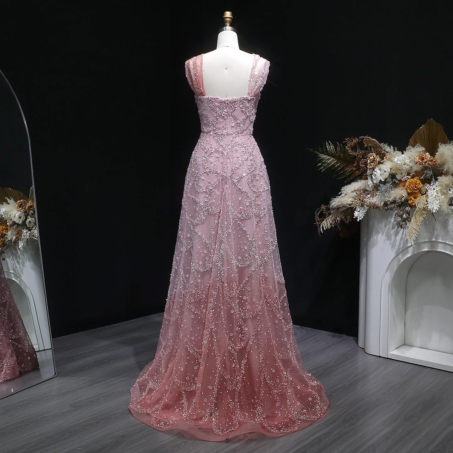 Olyssia Beaded Evening Dress
