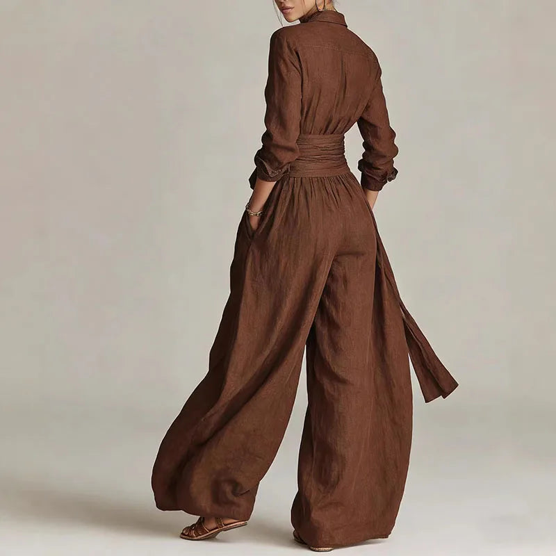 Regent Belted Pants Suit