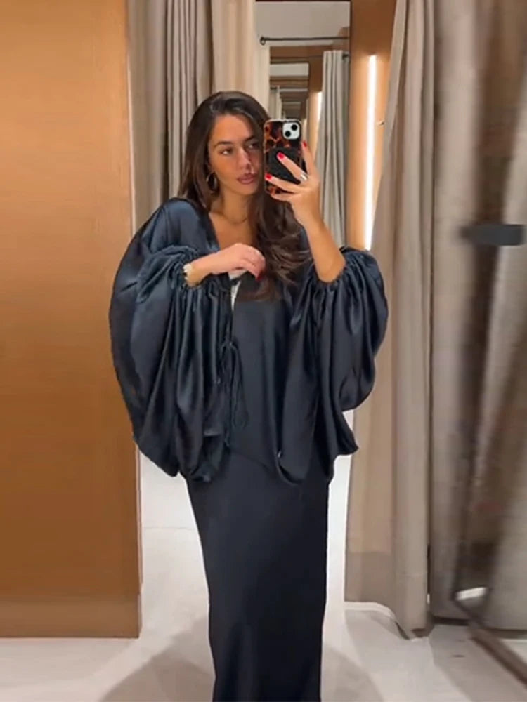 Soléva Satin Skirt Set